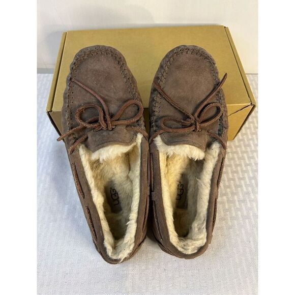 Ugg fur lined slippers beige size 7? - Picture 3 of 5